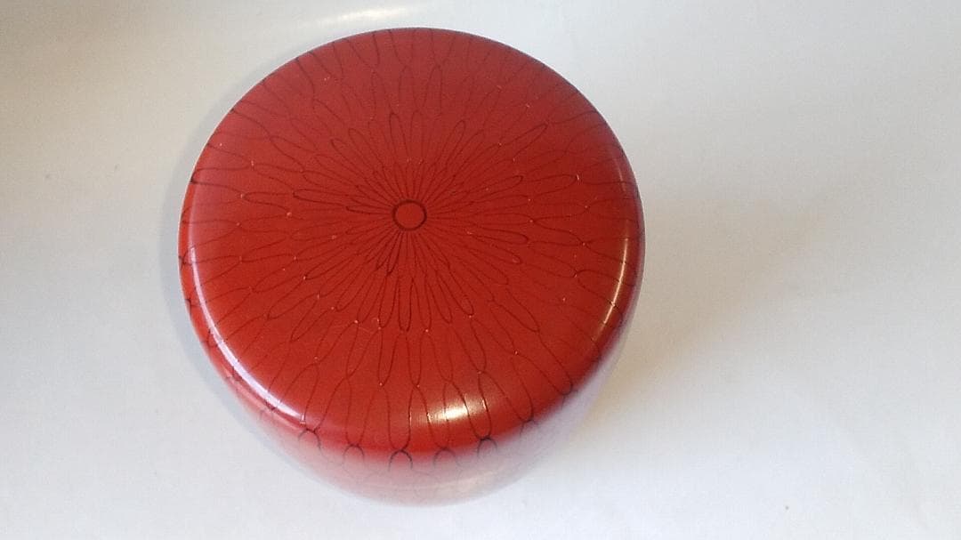 山中塗 蒔絵師 高橋峯房 作 黒網目 中棗 漆器 茶器 茶道具 棗 共箱 美品