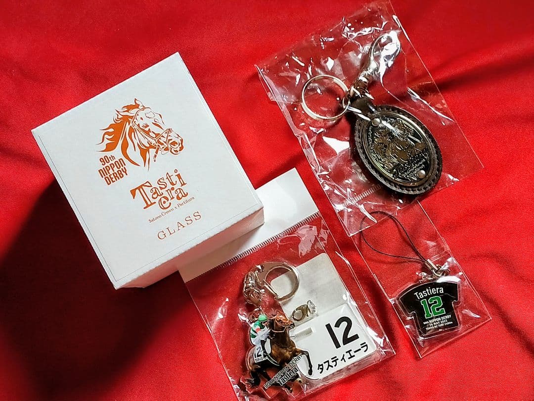 ◆　競馬　JRA　◆　タスティエーラ　◆キーホルダー　ロックグラス◆４種セット◆