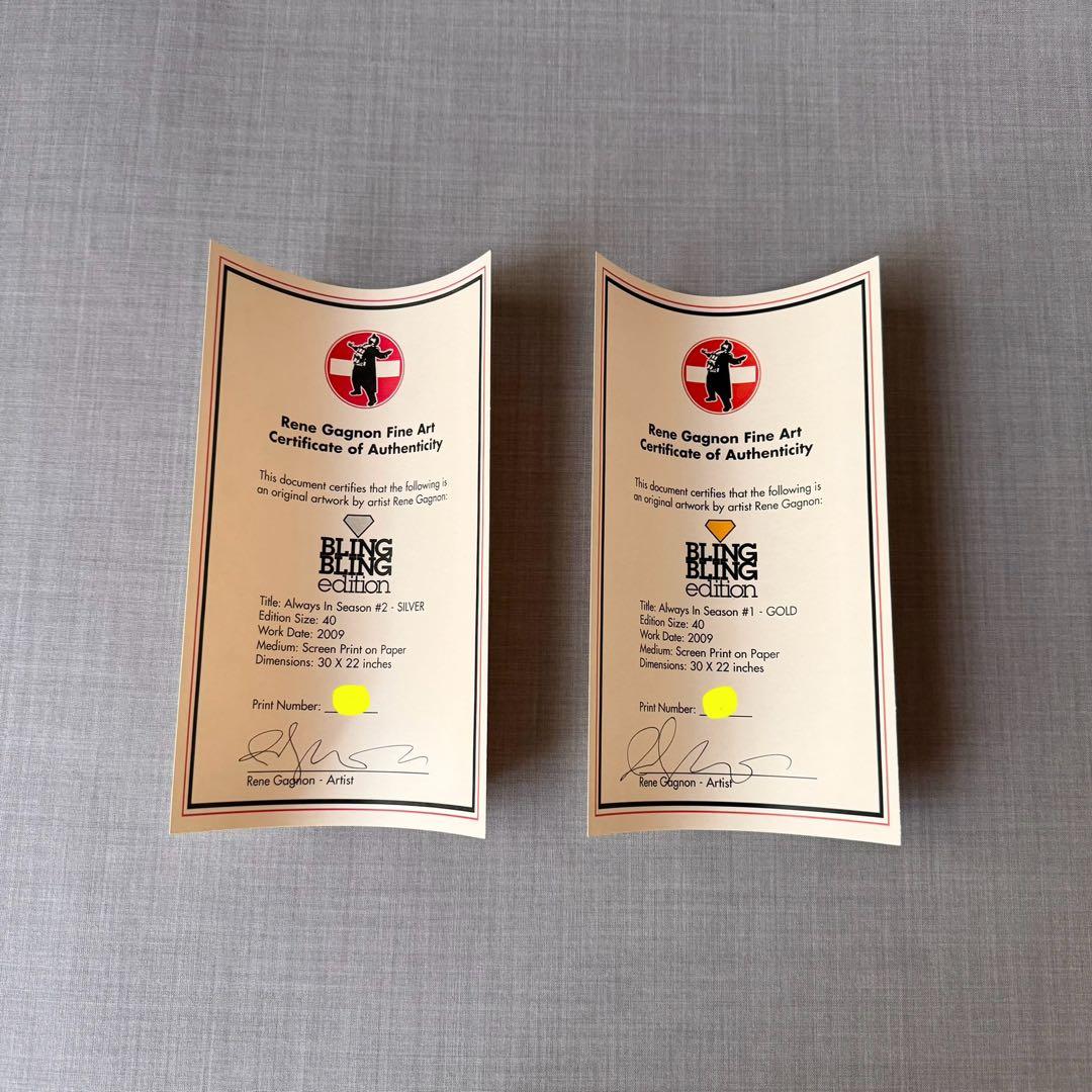 美品 RENE GAGNON 09年 レニーギャグノン 限定40 2枚セット