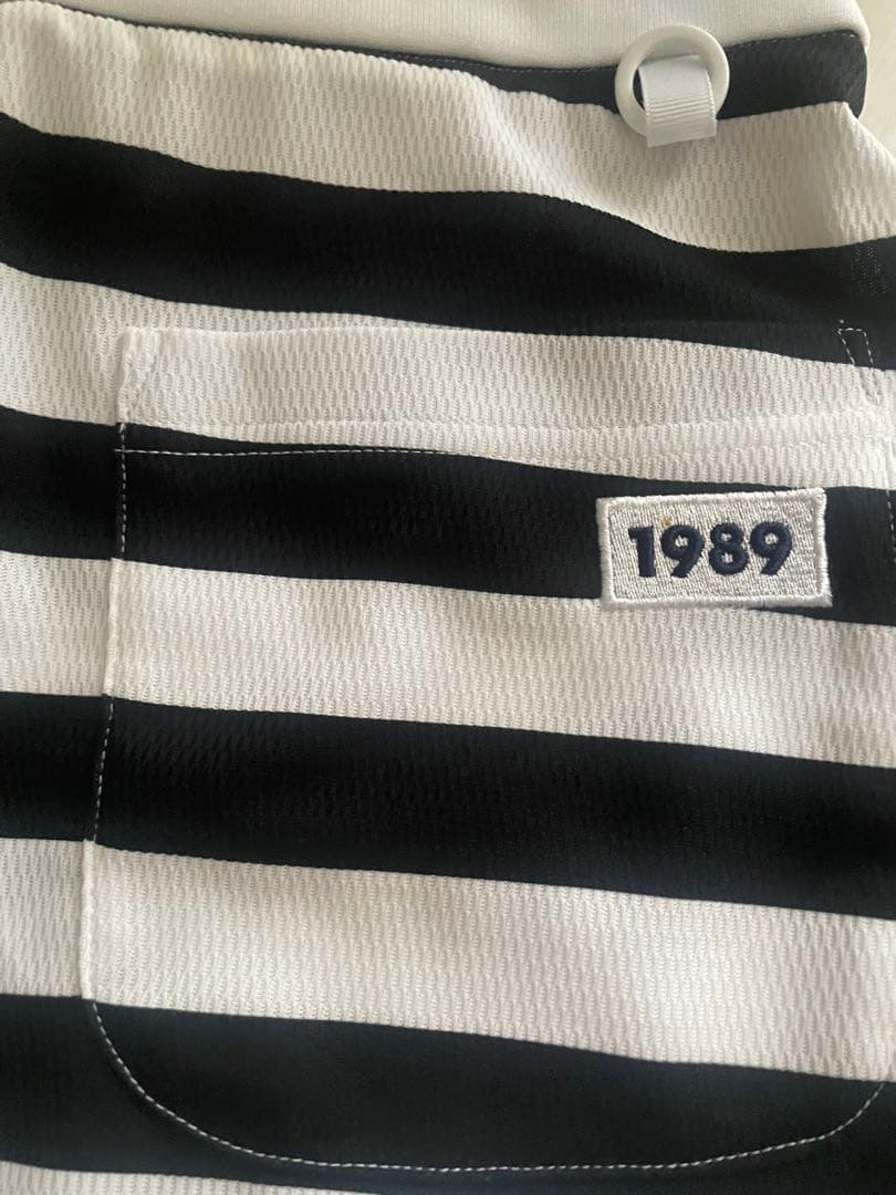 パーリーゲイツ　夏用　ボーダースカート　サイズ0 ゴルフウエア　レディース