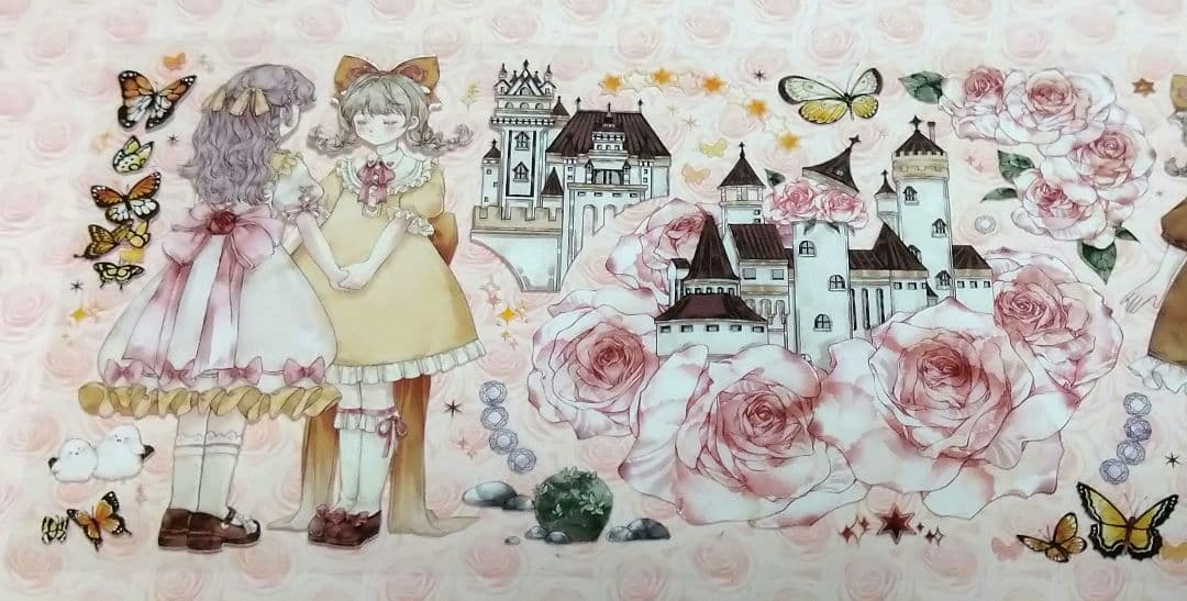 廃盤品✩J942＃玫瑰庄园物语(PET)mooka切り売り海外人物マステ女の子