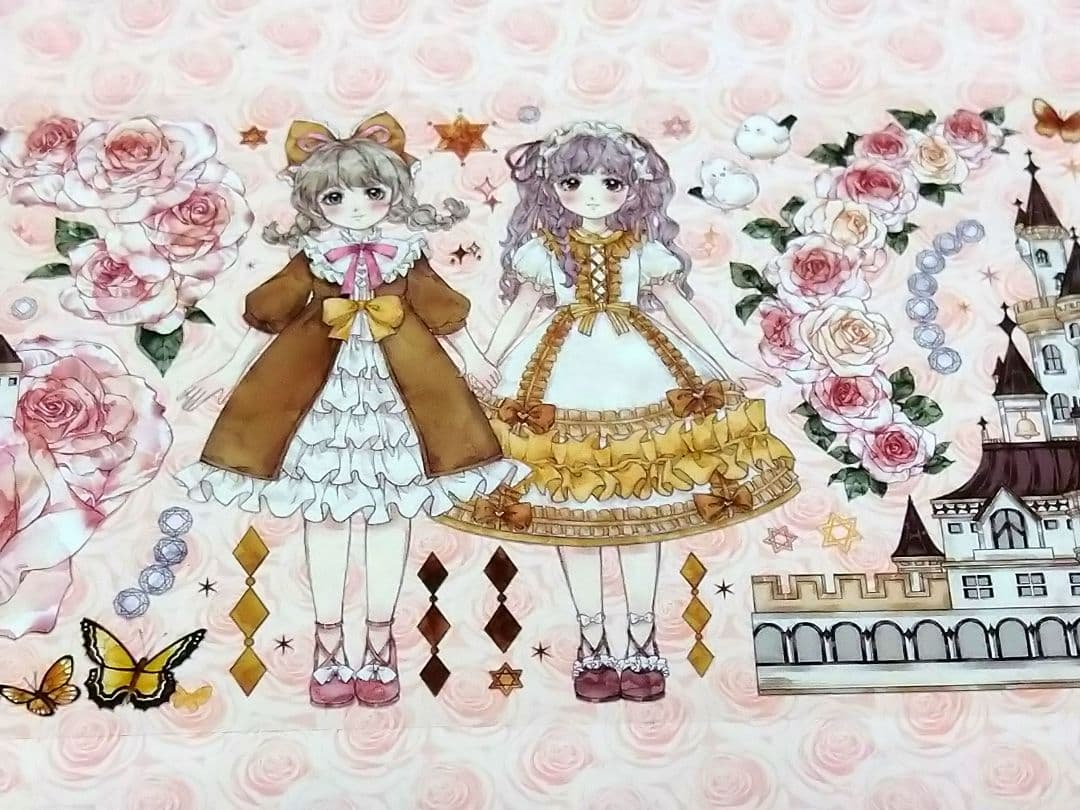 廃盤品✩J942＃玫瑰庄园物语(PET)mooka切り売り海外人物マステ女の子