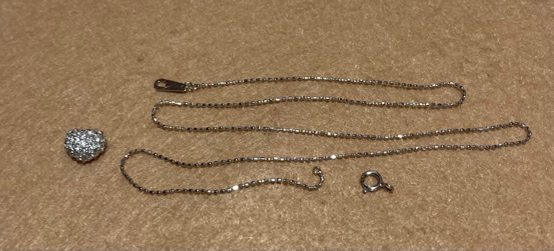 18金WG チェーン　ペンダントヘッド