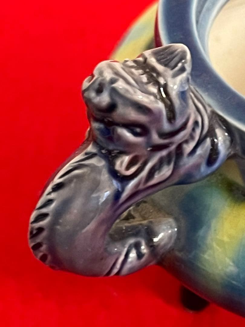 人間国宝 柳雨軒 三代 徳田八十吉(正彦銘) 彩釉 香炉 管理T174