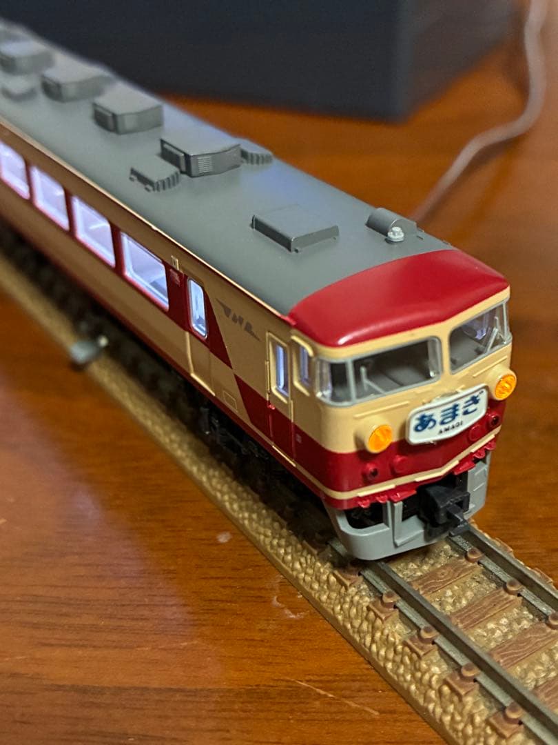 国鉄157系あまぎ7両　kato ライト室内灯点灯確認動力動作確認済