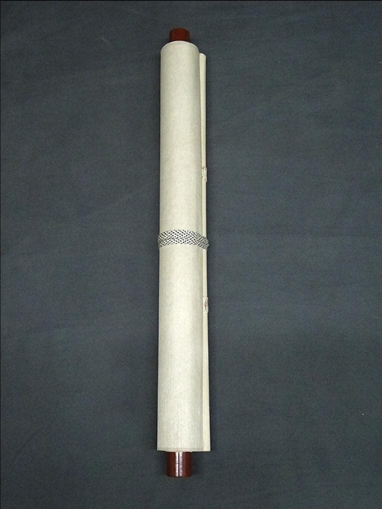 掛軸 増井富子『春景山水図』絹本 肉筆 共箱付 掛け軸 p053010