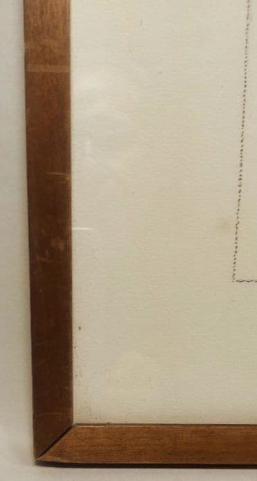 「マルセイユの丘、ノートルダム・ド・ラ・ガルド寺院」 田村孝之助　肉筆　水彩