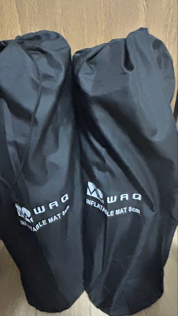 未開封WAQ インフレーターマット　2個セット 厚さ8cm ブラック