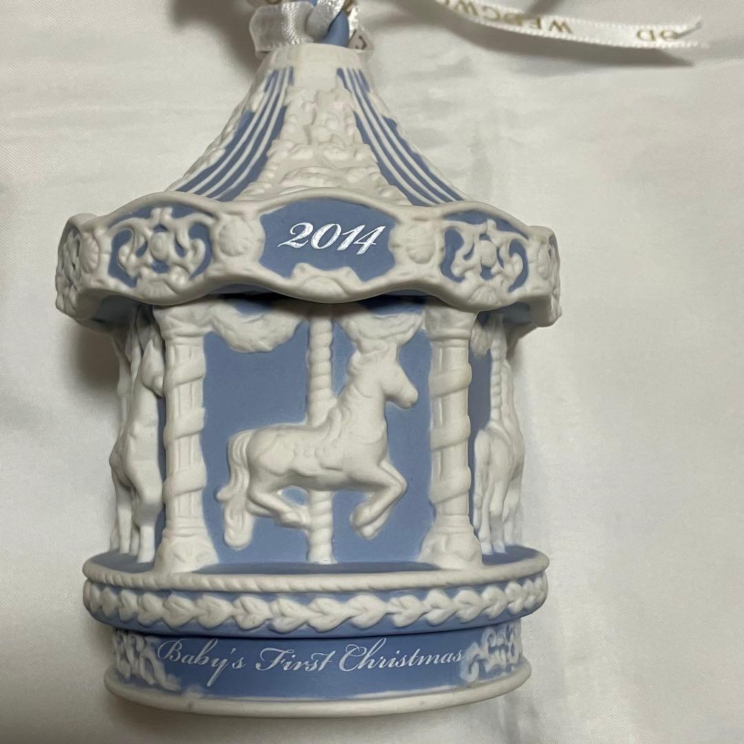  オーナメント 2014 ブルー カルーセル ウェッジウッド 馬