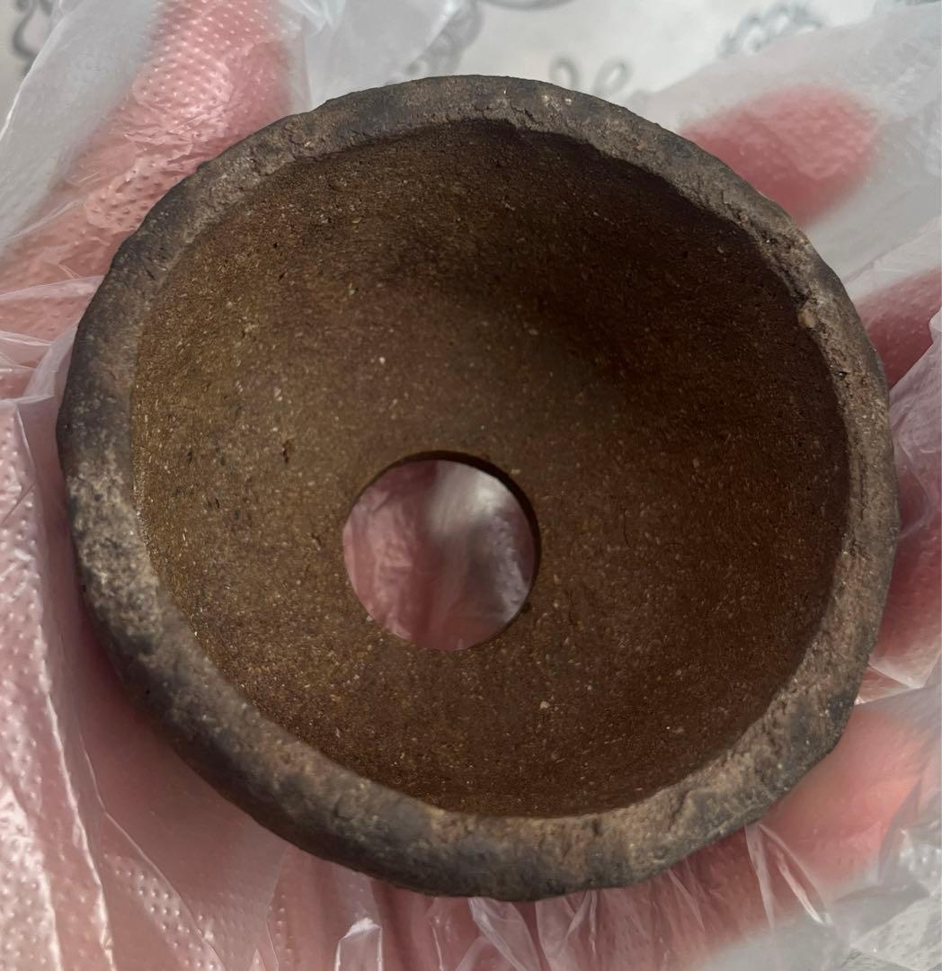 東福寺　小品　盆栽鉢　レトロ　アンティーク　(2) (A3) 豆鉢