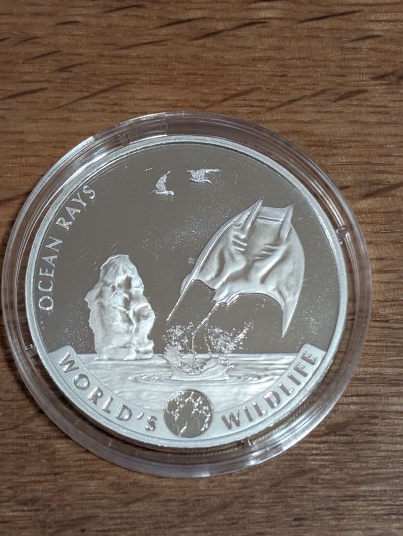 2023年　コンゴ20フラン マンタ銀貨