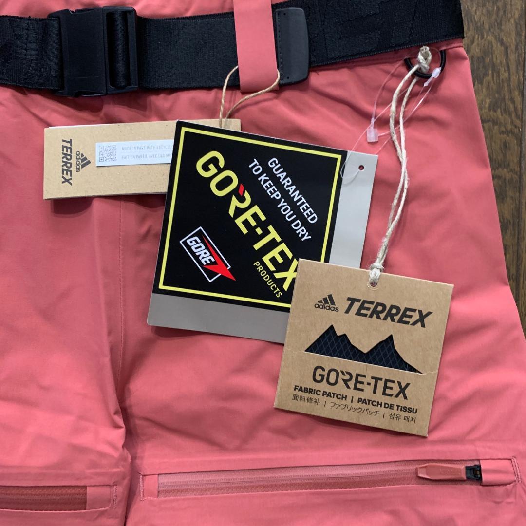 アディダス　スノー　ビブパンツ　ゴアテックス　スノーボードウェア　M　ピンク系