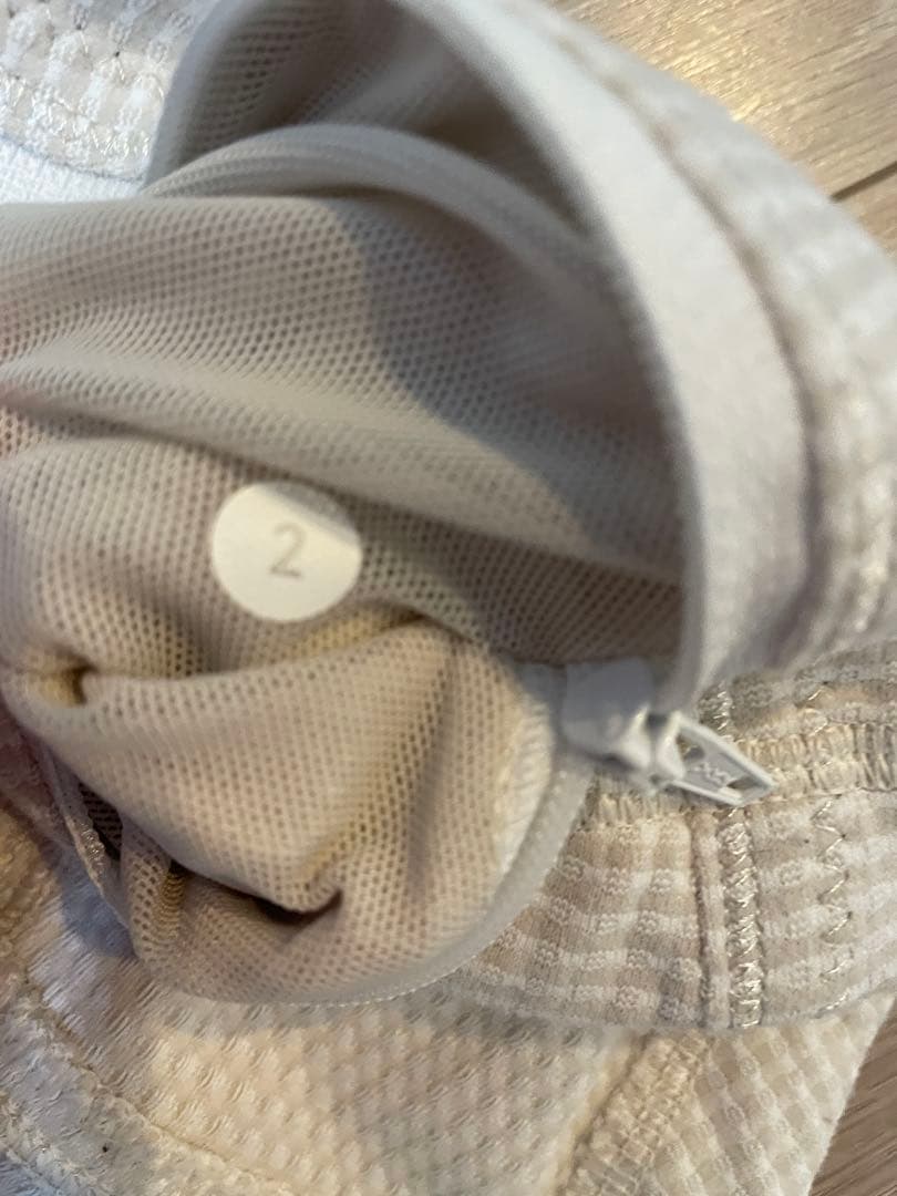 ルルレモン　ディファインジャケット　ホワイト チェック柄 ジャケット　サイズ2