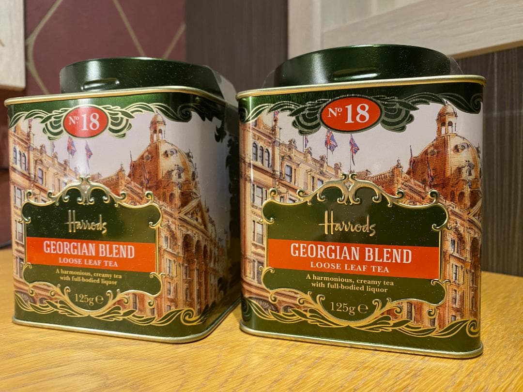 【限定】ハロッズ No.18 ジョージアン ブレンド リーフ 紅茶 ２缶セット