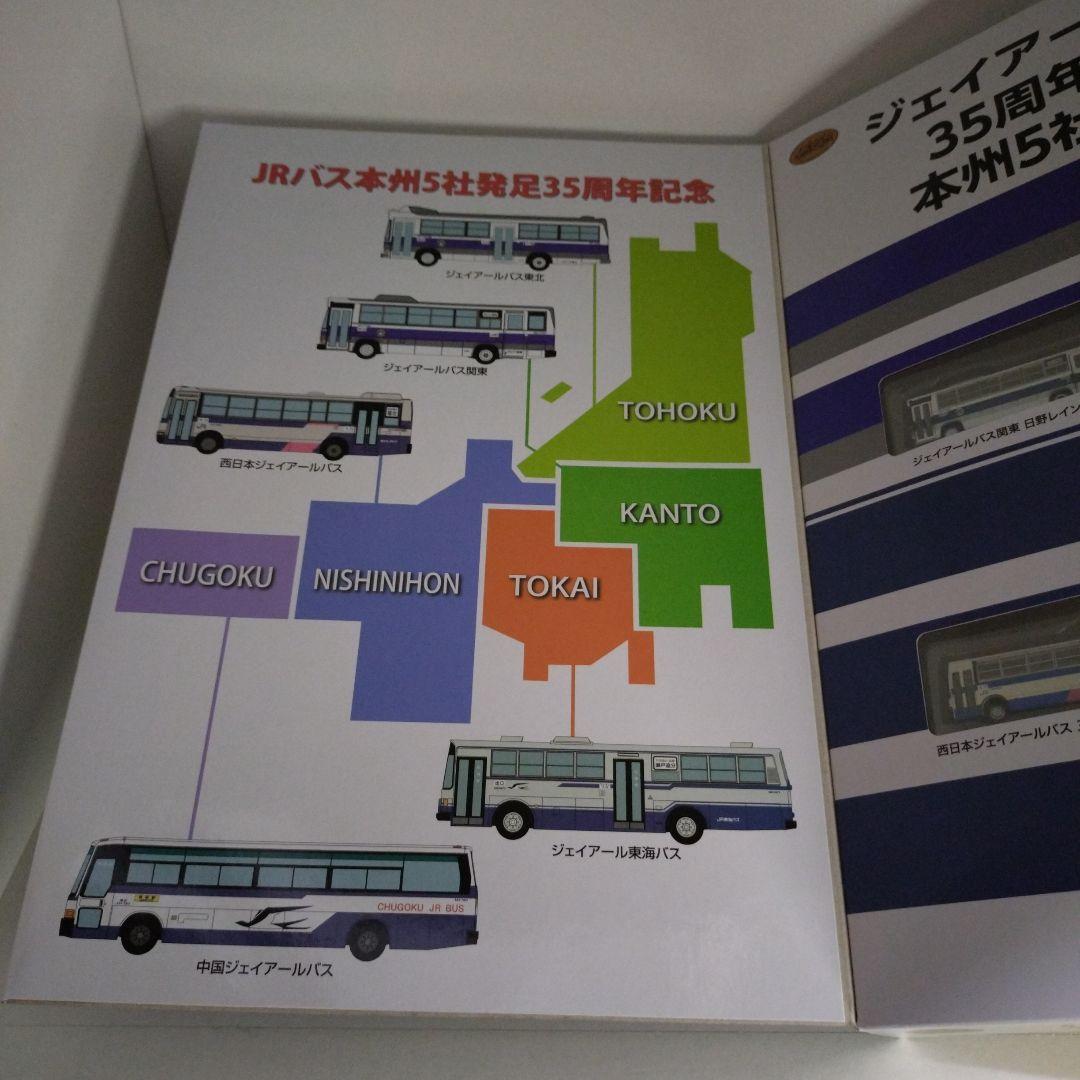 ジェイアールバス35周年記念本州5社セット　TOMYTEC バスコレクション