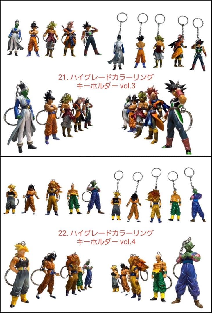 ドラゴンボール ハイクオリティキーホルダーハイグレードカラーリングキーホルダー