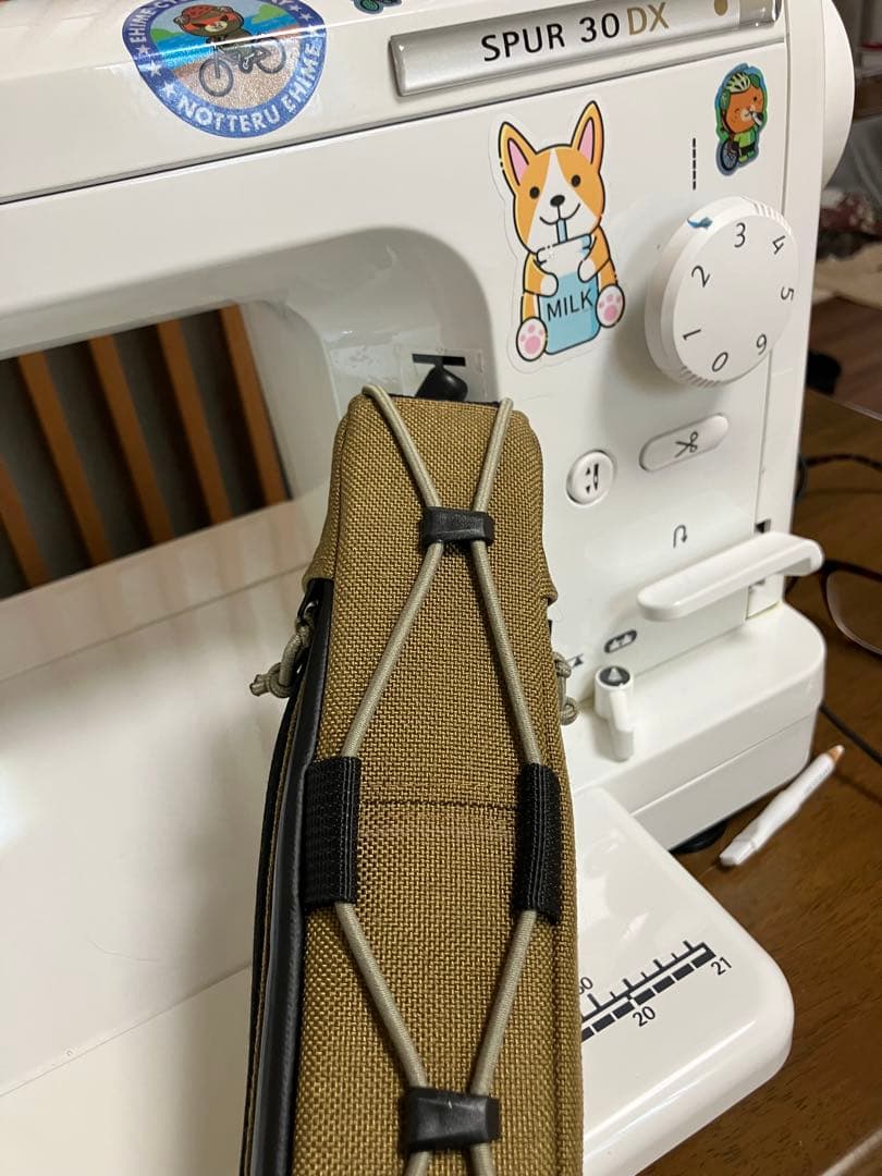 ハンドメイド　フレームバッグ　コーデュラ1000 コヨーテ 41cm