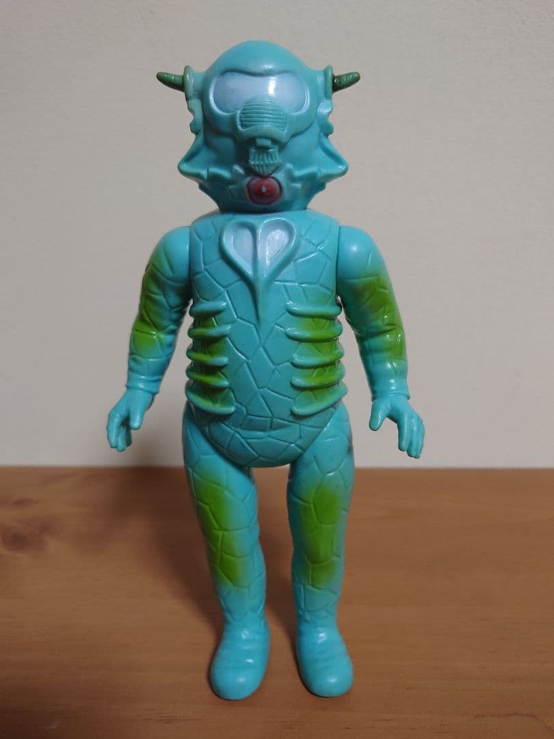 【当時もの】ブルマァク　ソフビ　ベル星人　記銘あり　ウルトラセブン