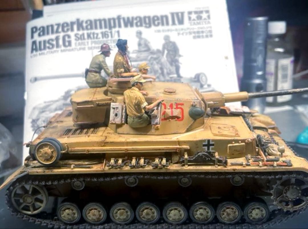 タミヤ1/35ドイツⅣ号戦車　組み立て完成品