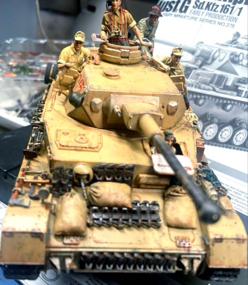 タミヤ1/35ドイツⅣ号戦車　組み立て完成品