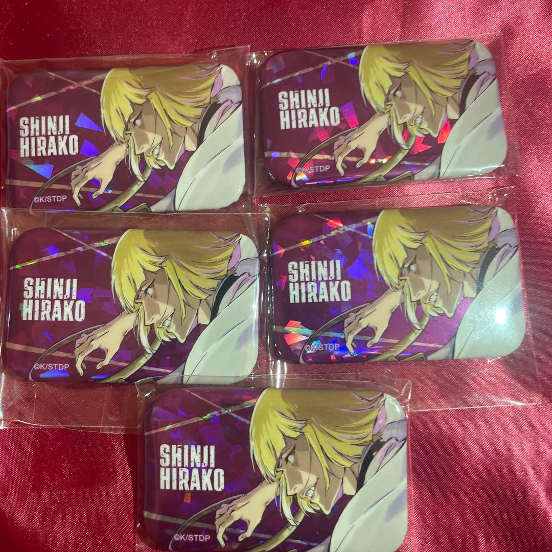 平子真子　BLEACH ホロ加工スクエア缶バッジ　5個