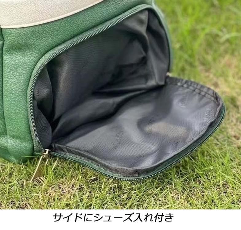 未使用品 ボストンバッグ ゴルフバッグ ショルダーベルト付き シューズ収納