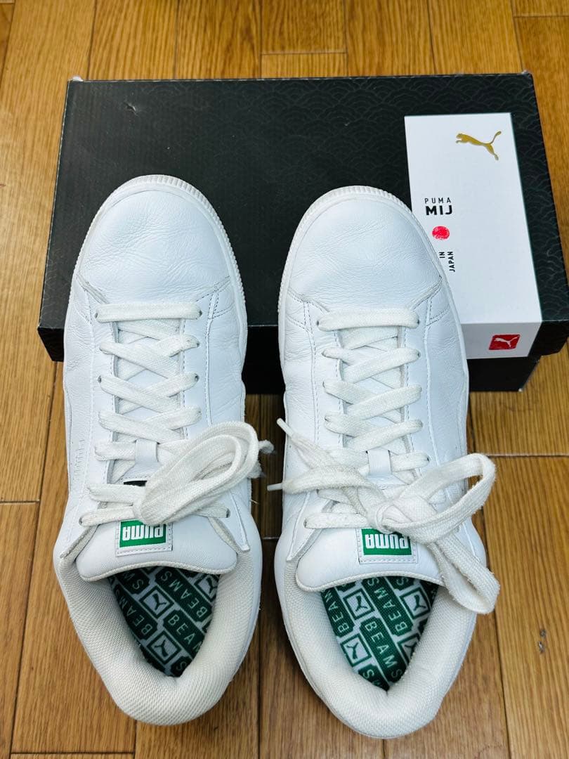 日本製❗️ 稀少 Beams別注PUMAプーマスニーカー高質本革白29cm