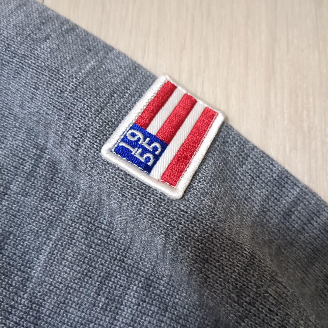 新品 マンシングウェア 吸湿発熱 ワッペンセーター M グレー