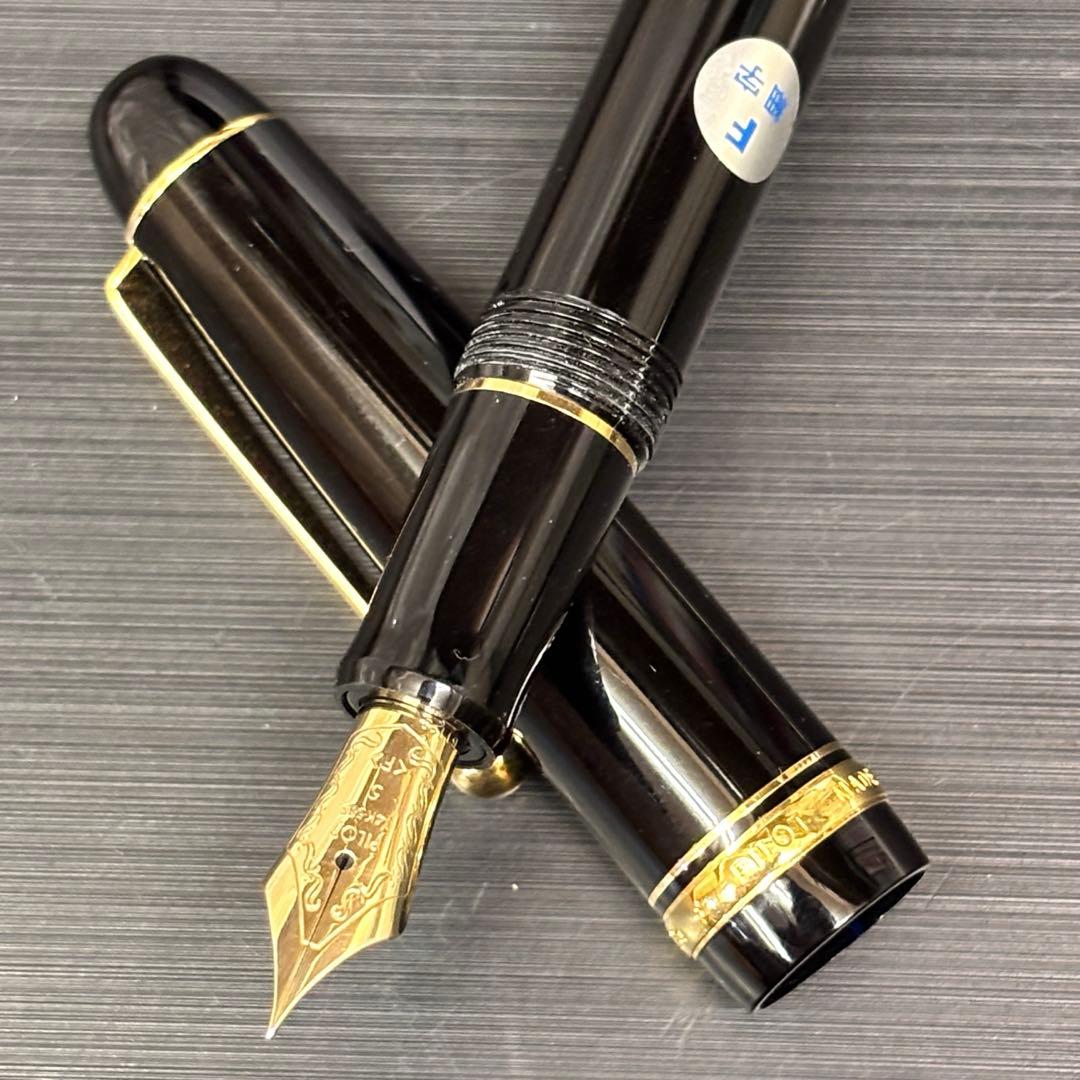 未使用品 パイロット PILOT 万年筆 14K 585 F ブラック 筆記用具