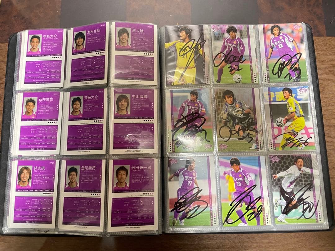 京都サンガのサイン入りカード