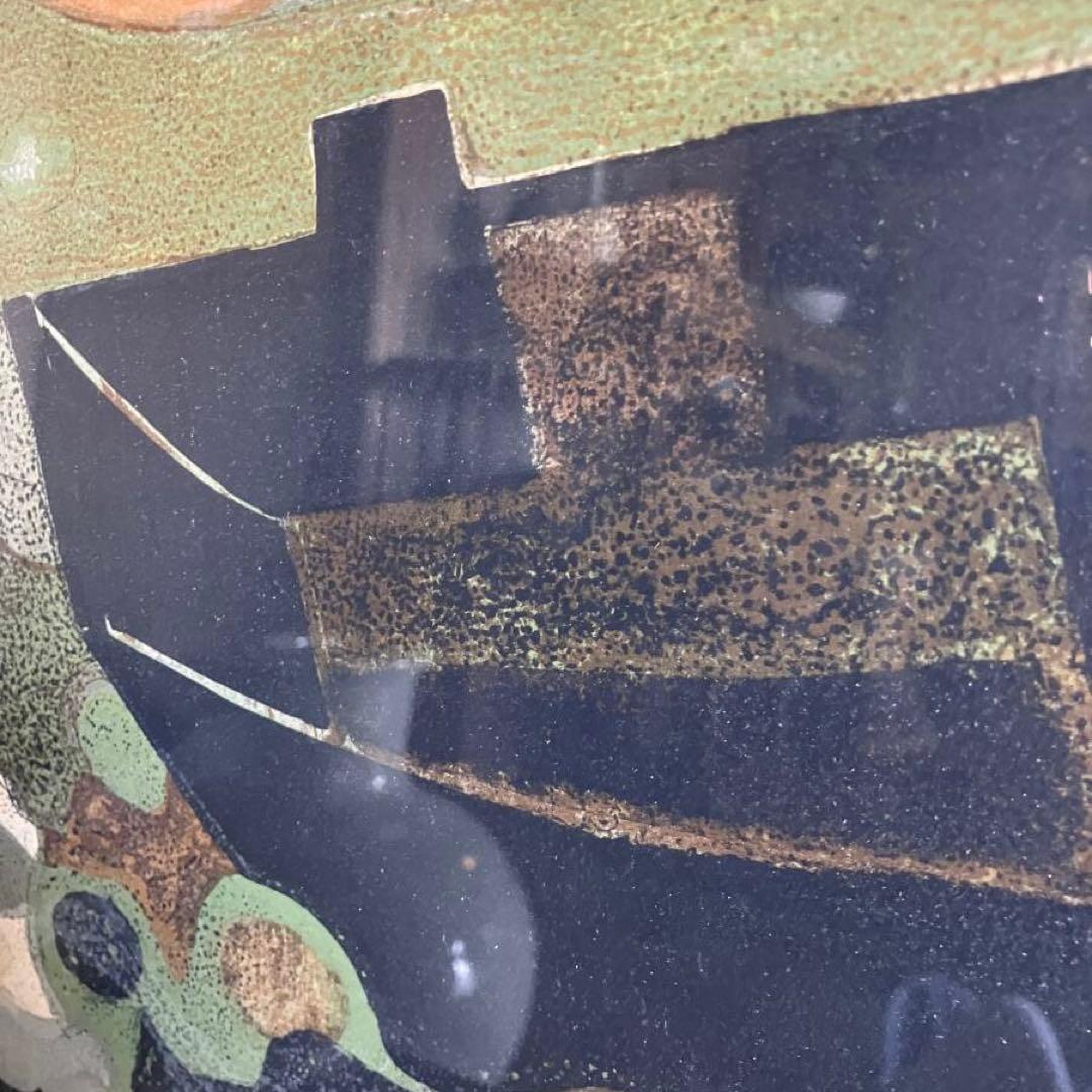 アンドレ・ミノー　リトグラフ 船 直筆サイン有り　額付き　25.1.29-2