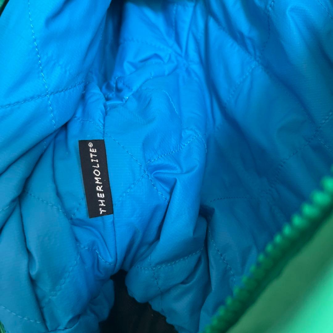 The North Face 子ども用スキーウェア 緑色