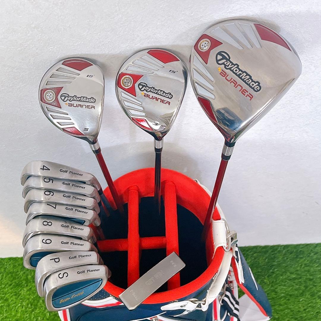 【初心者向け】テーラーメイド　バーナー　メンズゴルフクラブ12本セット　R