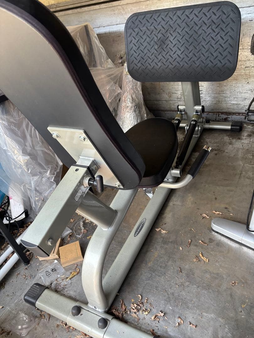 調整可能トレーニングベンチ グレー