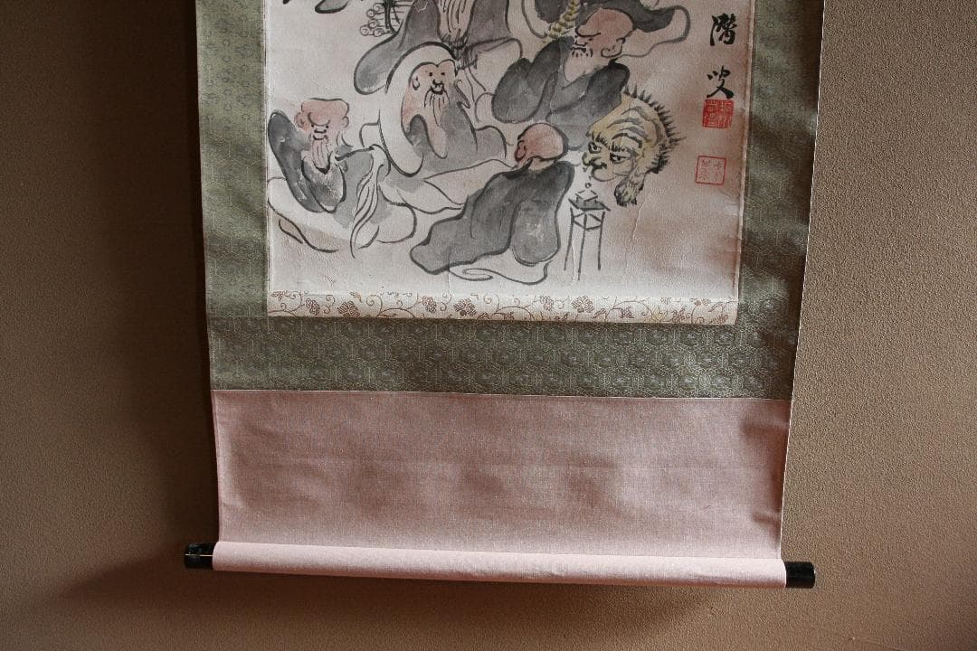 十六羅漢の図　在銘あり　箱無しは2000円お値引き