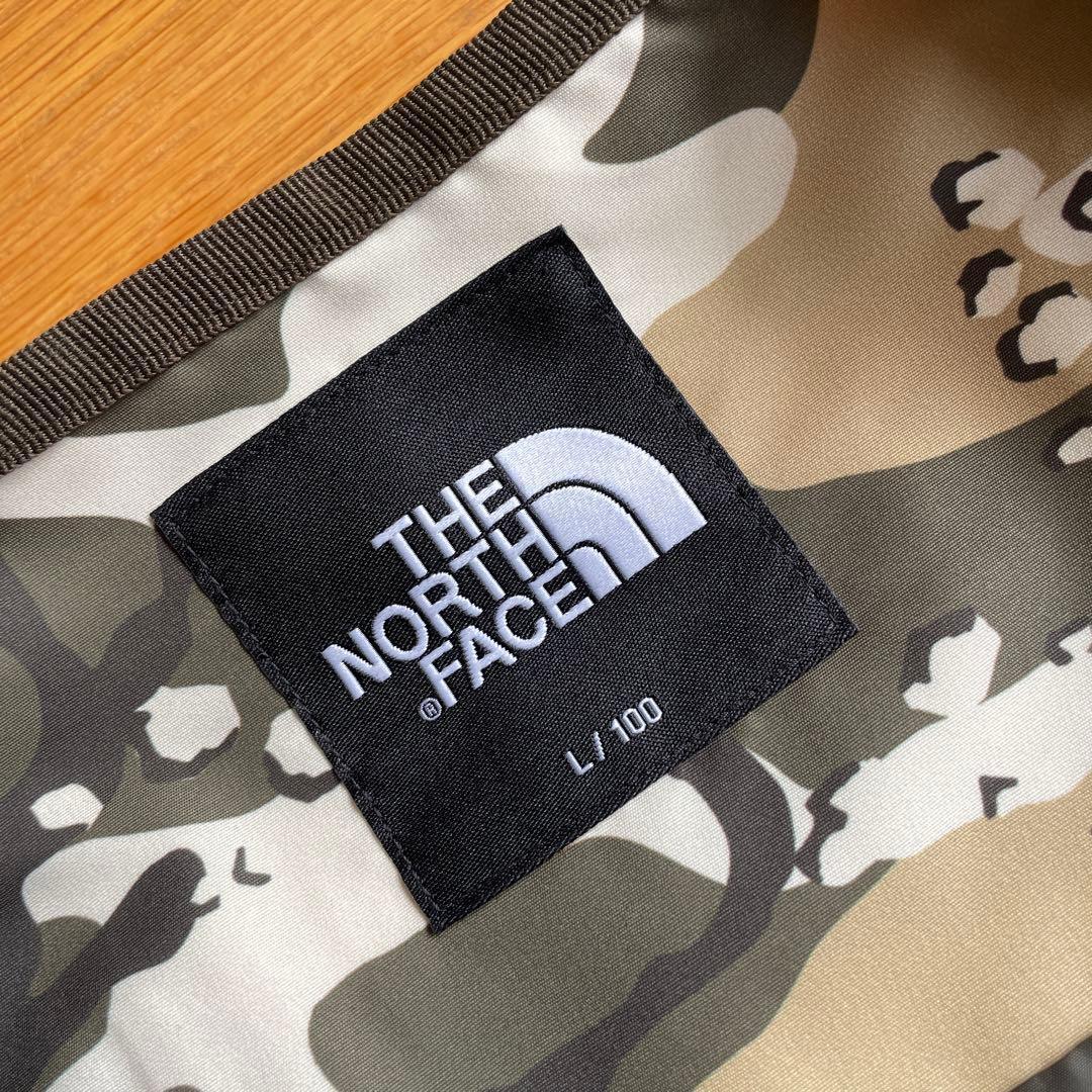 Lノースフェイスカモフラ迷彩5ポケットフィッシングベストタグ付き