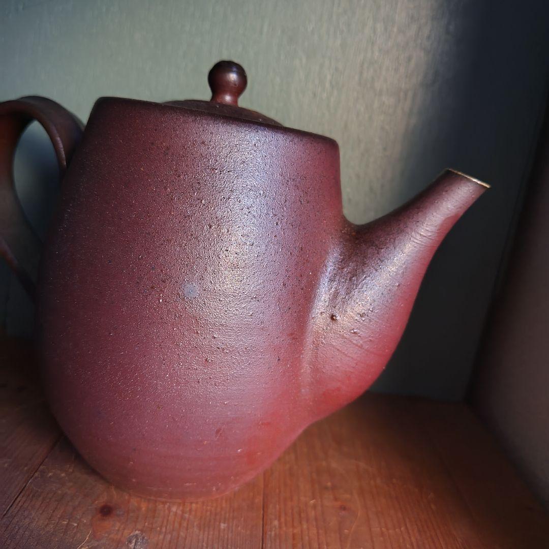 備前焼　急須　後楽窯　堀川南山　ティーポット　茶道具　茶器　岡山伝統工芸品　珈琲