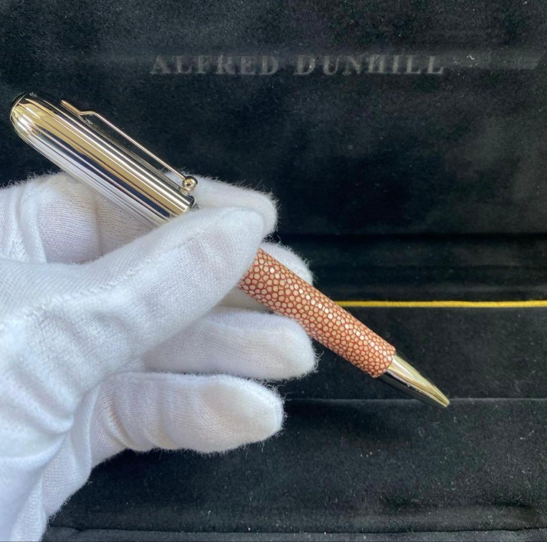 【限定品】ダンヒル サイドカー ガルーシャ革ボールペン　ピアノ塗装ケース付