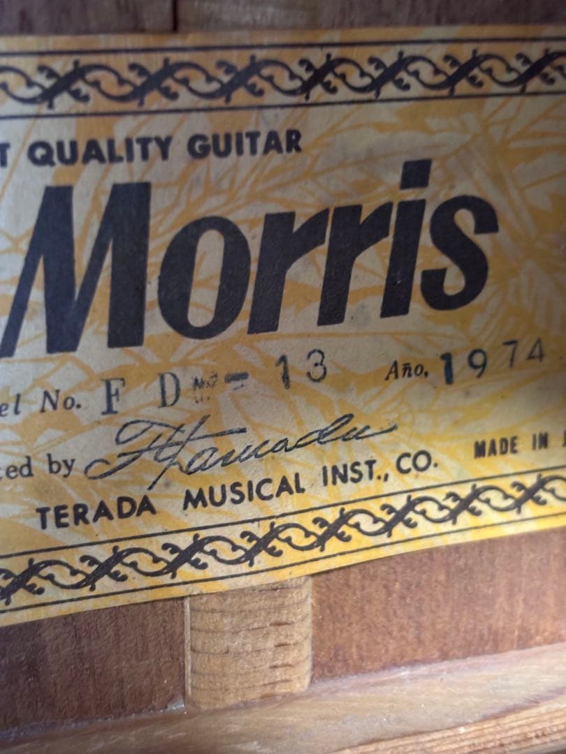 初心者、学生、女性の方に最適❗️Morris モーリス　FD-13アコギ 調整済‼️