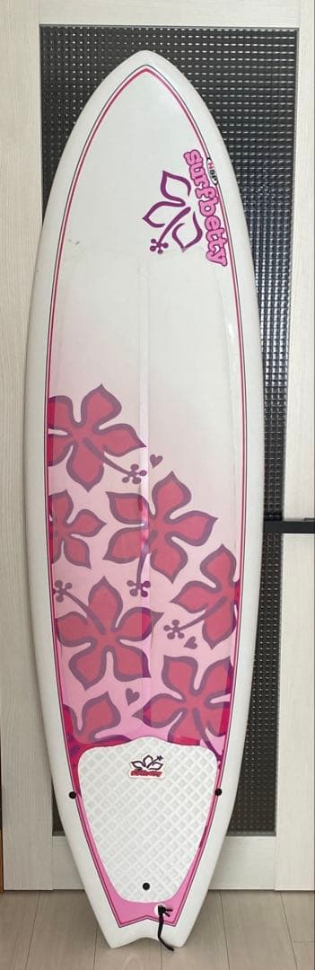 NSP ファンボード ピンクハイビスカス柄 64インチ