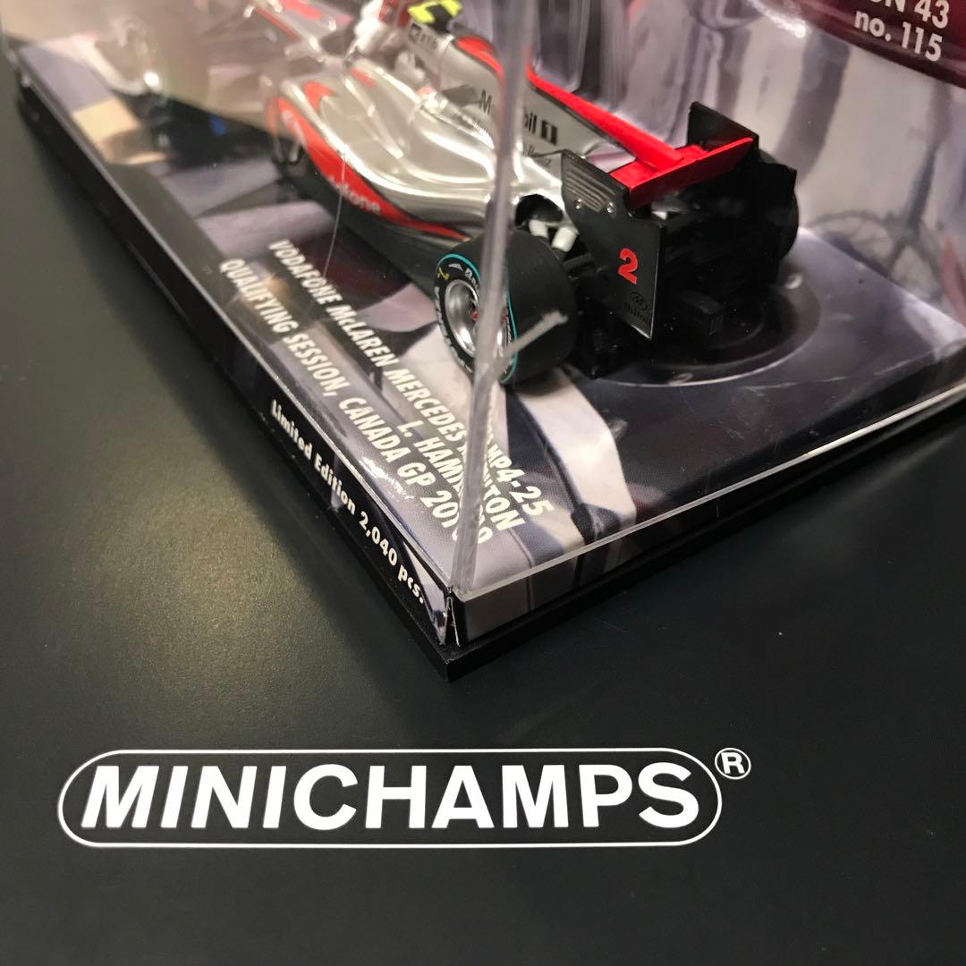 ミニチャンプス マクラーレン・メルセデス MP4-25 ルイス・ハミルトン 予選