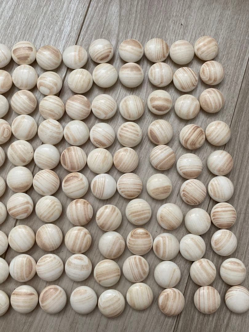 34号　蛤碁石　本蛤碁石　那智黒石　碁石　木箱付