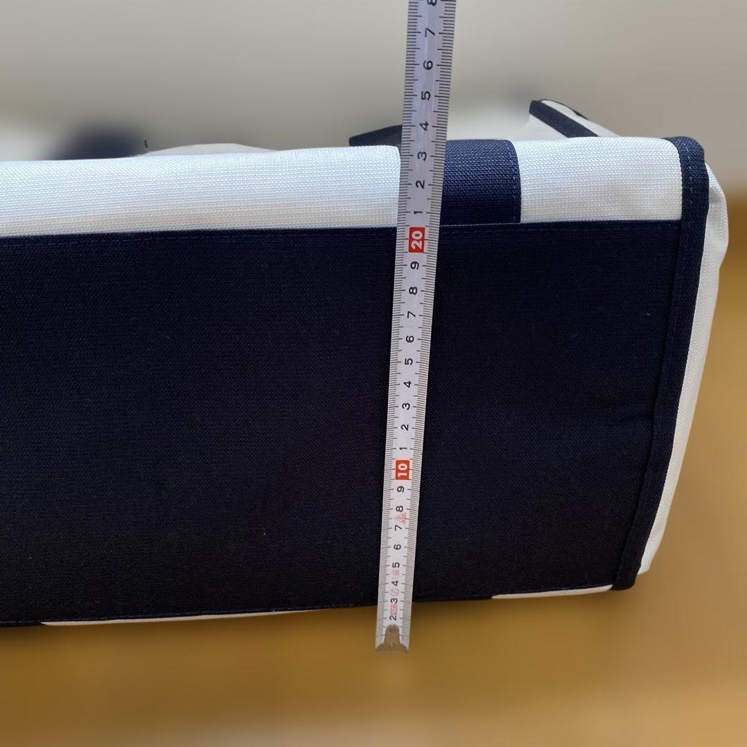 ジャックバニーロッカーバッグ、ネイビー/白