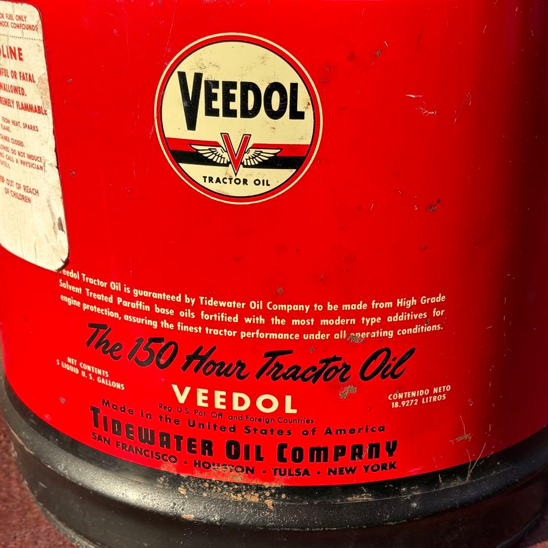 USA VINTAGE VEEDOL 5ガロン缶