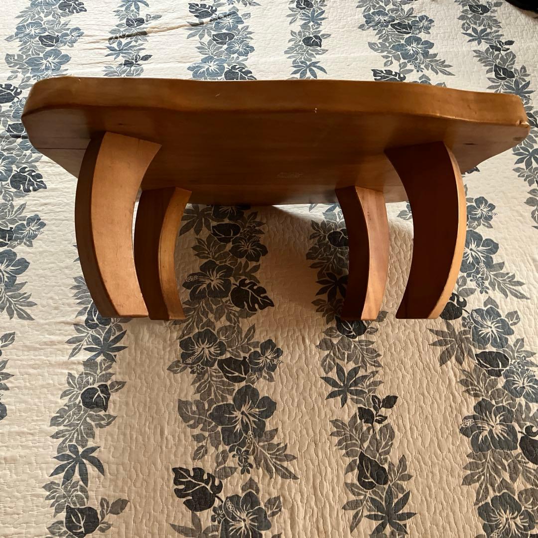 深谷木工 木製 天然木 欅材 一枚板 脚付き センターテーブル※今日だけ特価！