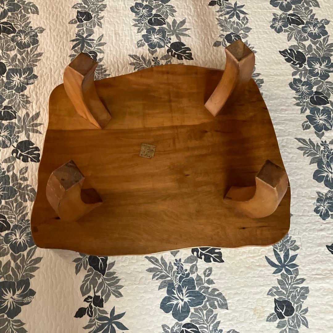 深谷木工 木製 天然木 欅材 一枚板 脚付き センターテーブル※今日だけ特価！