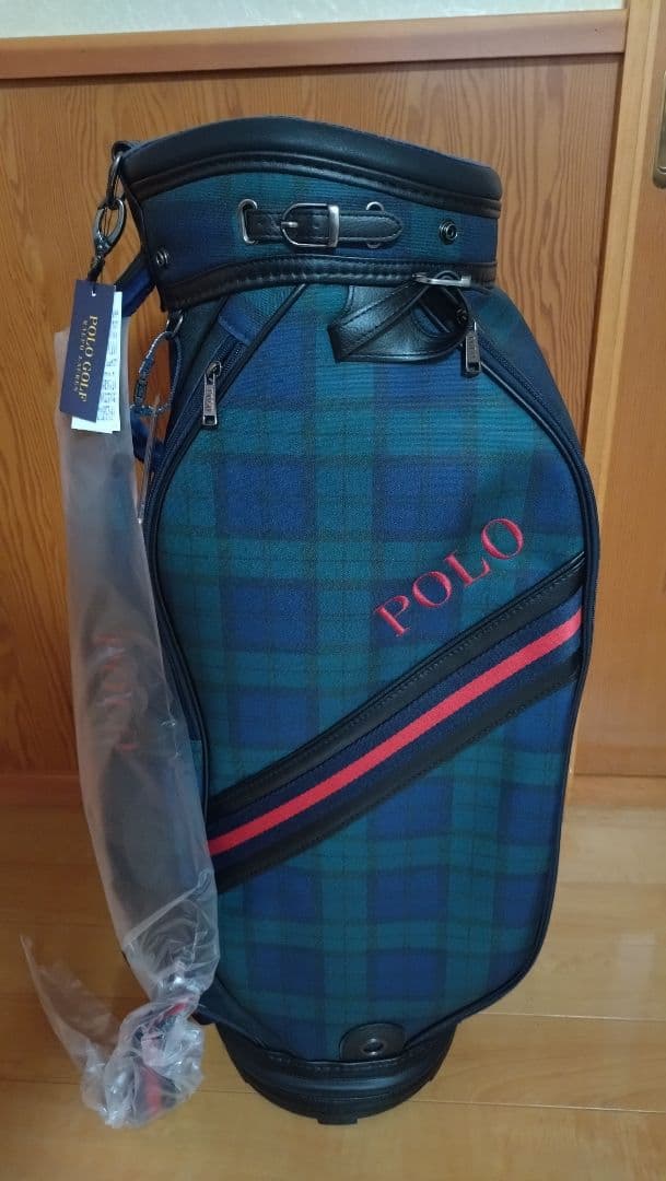 ポロ ラルフローレン　キャディバッグ　ブラックウォッチチェック