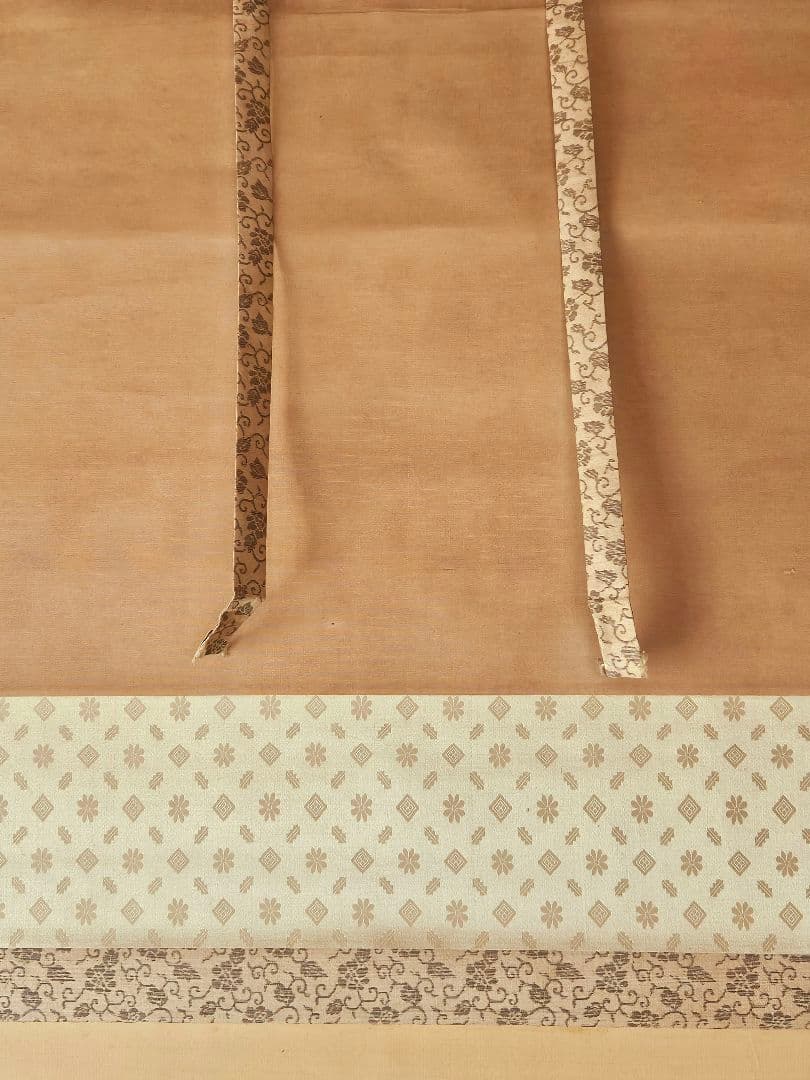 【真筆保証❗】尾竹竹波 筆　題『暁の小波』絹本肉筆　富士に鶴に波の図　軸装　掛軸