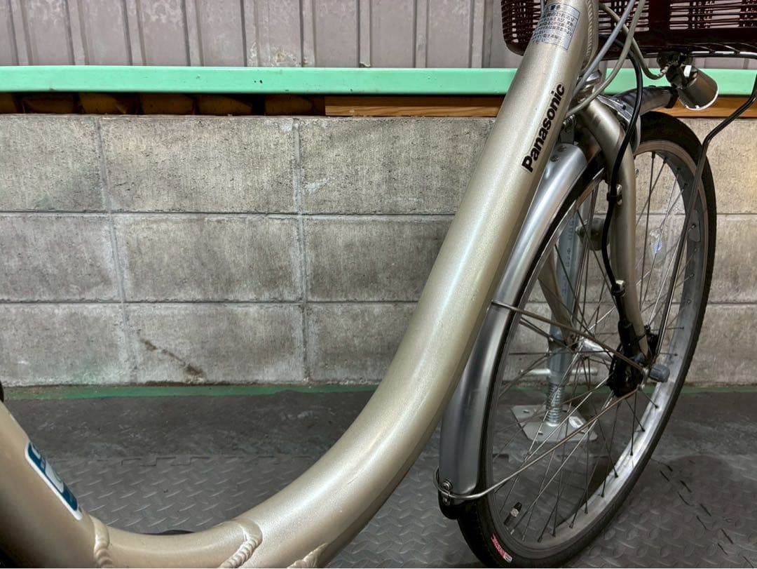 №3718 電動自転車　パナソニック　ビビライトU 24インチ ゴールド
