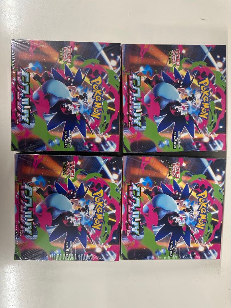 【シュリンク付き】ポケモンカードゲーム MEGAインフェルノX 4box